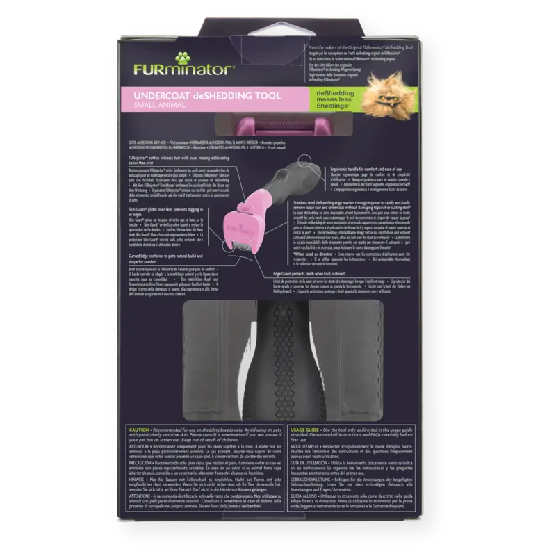 FURminator Undercoat DeShedding Tool for Small Animals