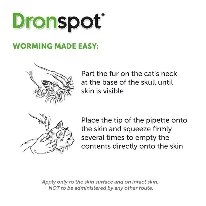 Dronspot Spot On Wormer for Large Cats (5 to 8kg)