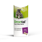 Vetoquinol Drontal Tasty Bone Wormer Tablets for Small and Medium Dogs 2 to 20kg
