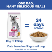 Hill's Science Plan Mature Adult Light Mini Chicken Dry Dog Food 2.5kg