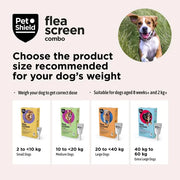 PetShield Fleascreen Combo for Dogs - 3 Pack