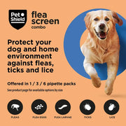 PetShield Fleascreen Combo for Dogs - 3 Pack