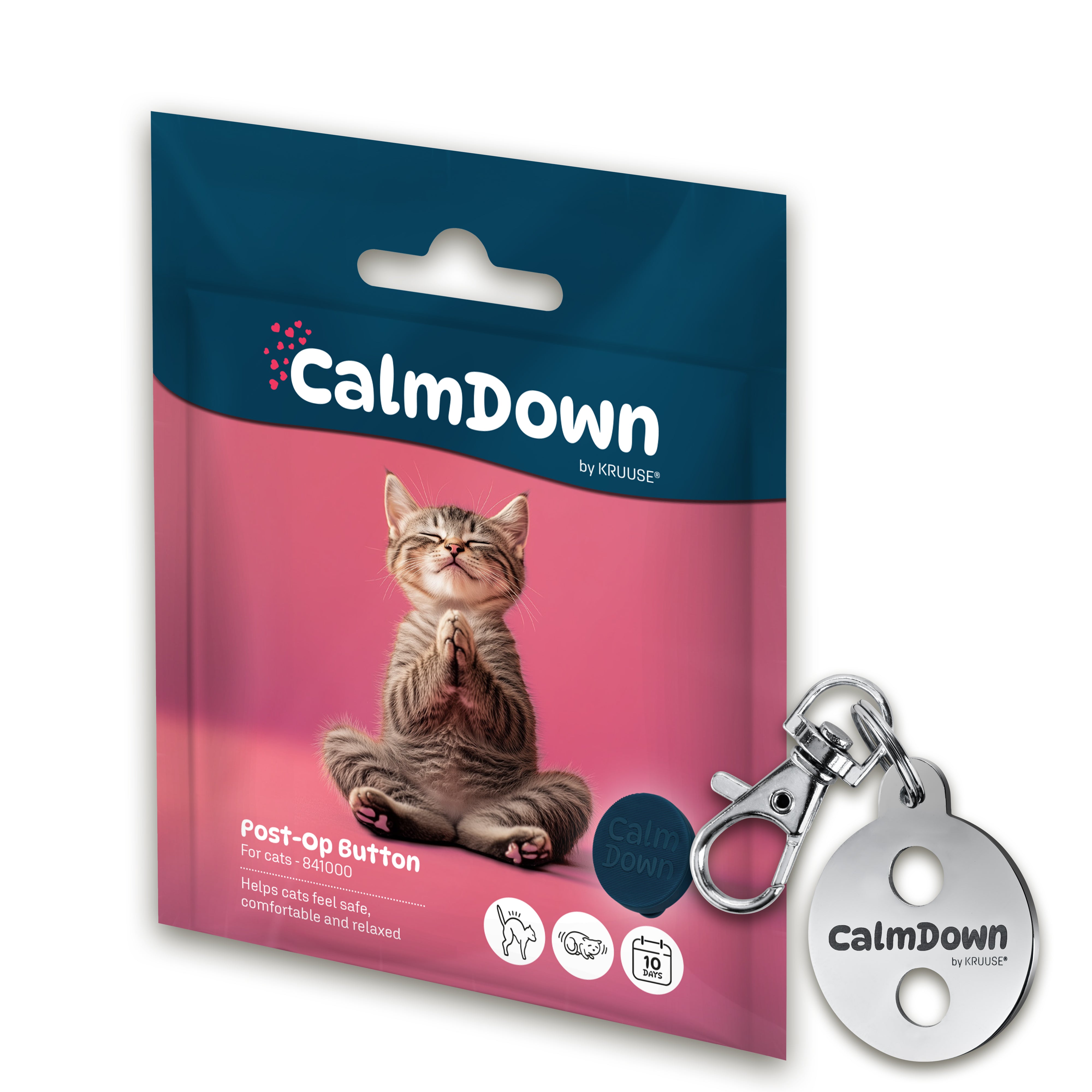 Kruuse CalmDown Cat Tag Kit 1 Button