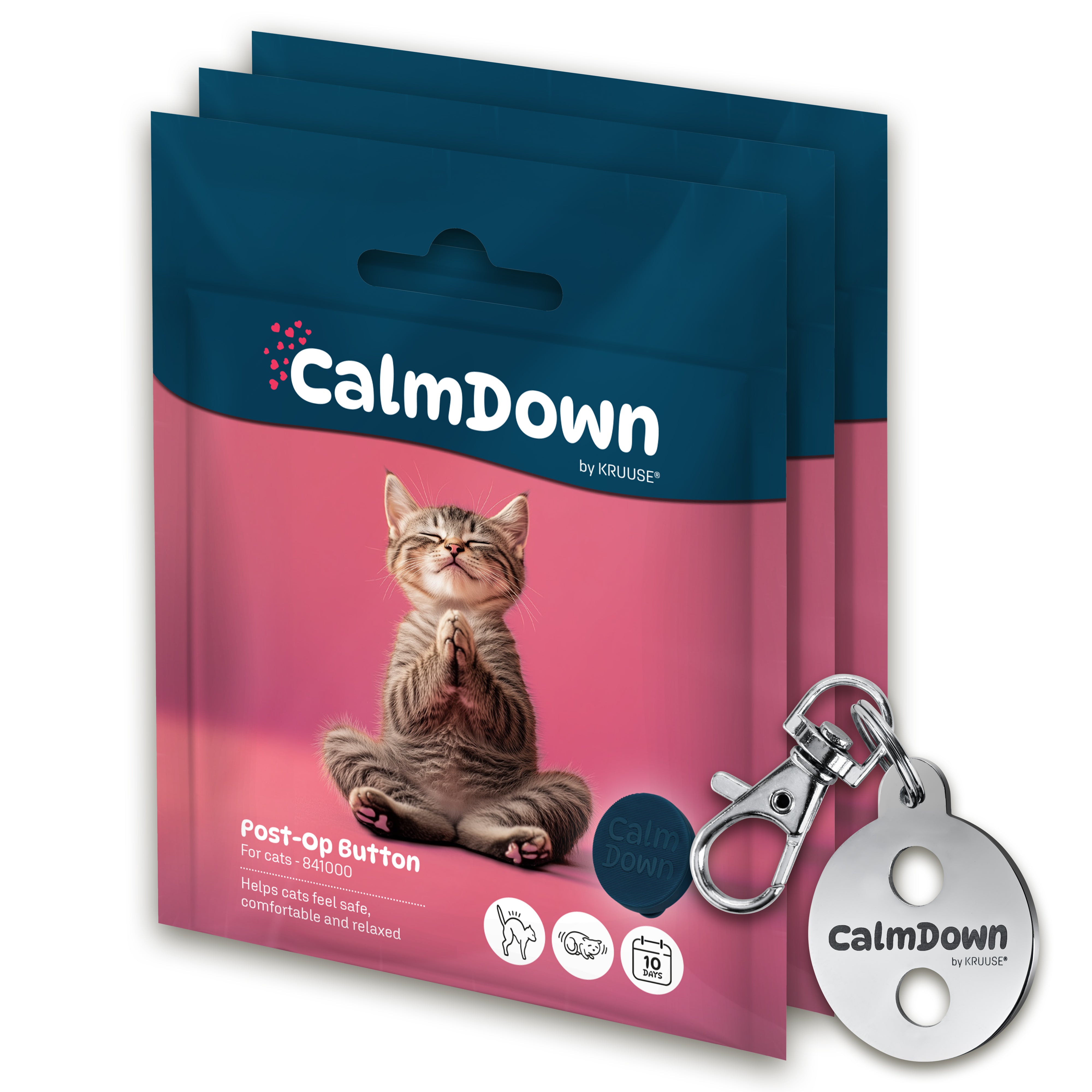 Kruuse CalmDown Cat Tag Kit 3 Button