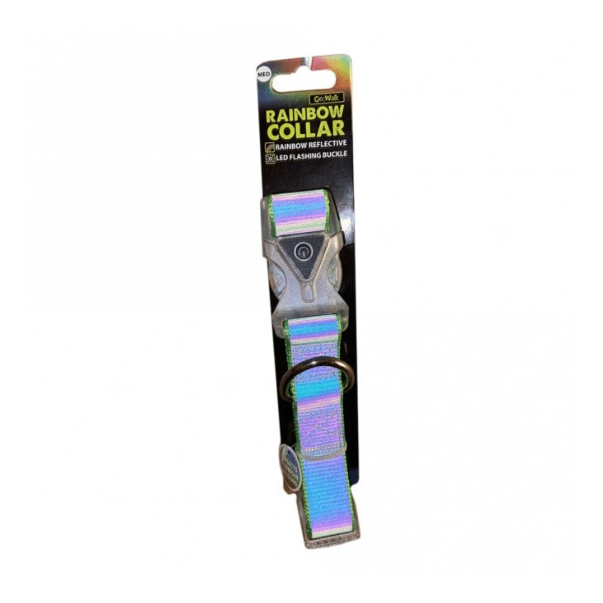 Go Walk LED Reflective Rainbow Collar