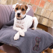 Petface Grey Tweed Comforter Dog Blanket