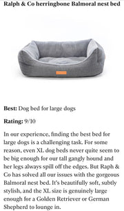 Ralph & Co Balmoral Luxury Herringbone Bolster Bed