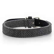 Ralph & Co Herringbone & Leather Collar - Balmoral