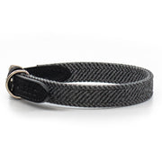 Ralph & Co Herringbone & Leather Collar - Balmoral