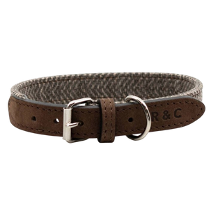 Ralph & Co Lincoln Herringbone & Leather Collar