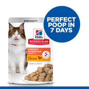 Hill's Science Plan Perfect Digestion Adult 1+ Wet Cat Food with Chicken
