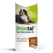 Vetoquinol Drontal Tasty Bone XL Wormer Tablets for Large Dogs Over 20kg