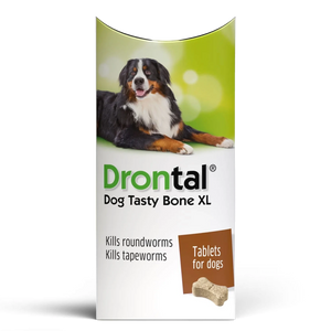 Vetoquinol Drontal Tasty Bone XL Wormer Tablets for Large Dogs Over 20kg