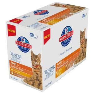 Hill's Science Plan Adult Wet Chicken and Turkey Cat Food Pouches Multipack