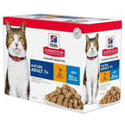 Hill's Science Plan Mature Adult 7+ Chicken and Fish Cat Food Pouches in Gravy