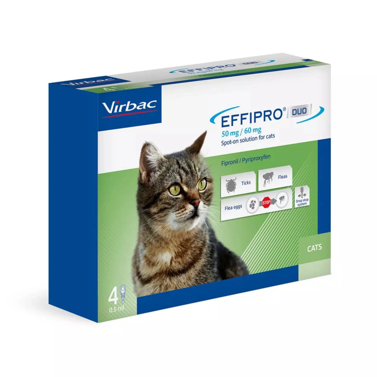 Effipro Duo Flea and Tick Spot on Solution for Cats and Dogs