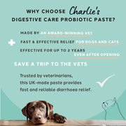 Charlie The Vet Diarrhoea Care Probiotic Paste for Dogs & Cats