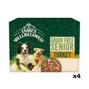 James Wellbeloved Grain Free Senior Dog Wet Food Turkey in Gravy