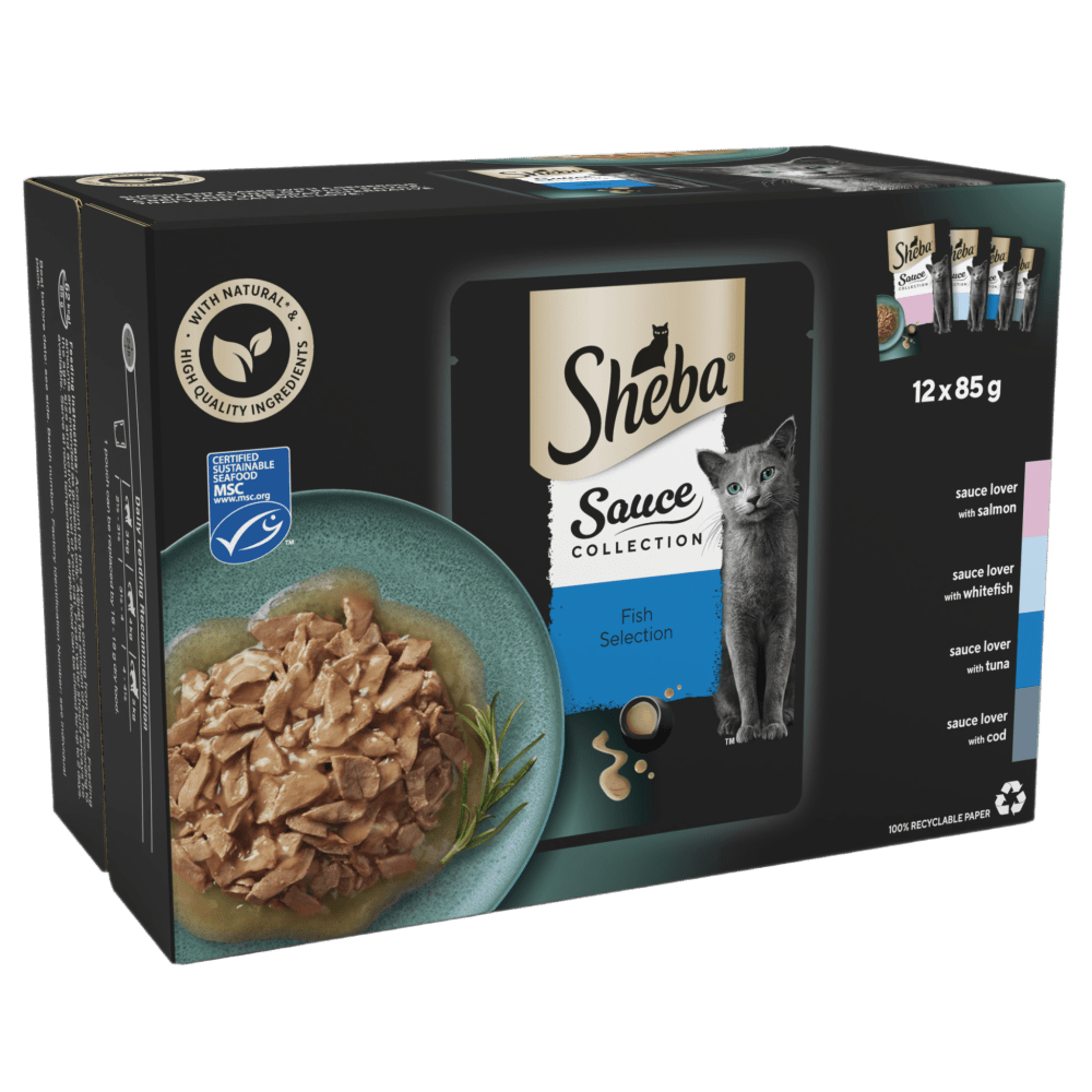 Sheba Sauce Collection Fish Selection in Gravy 40x85g