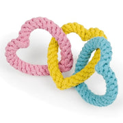 Petface Rope Hearts Dog Toy