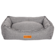 Ralph & Co Luxury Tweed Houndstooth Bolster Bed