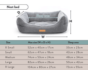 Ralph & Co Luxury Tweed Houndstooth Bolster Bed