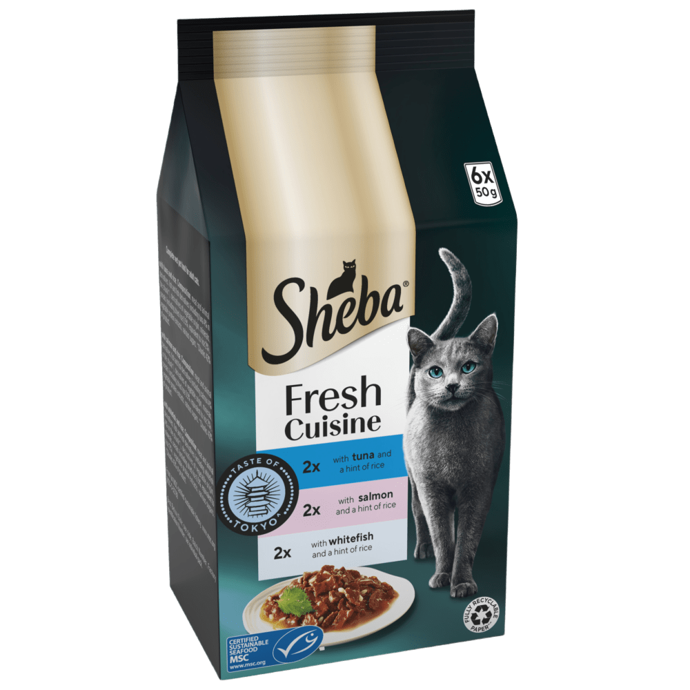 Sheba Fresh Cuisine Taste of Tokyo Salmon, Tuna & Whitefish in Gravy
