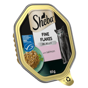Sheba Fine Flakes Tray Salmon in Jelly 22x85g