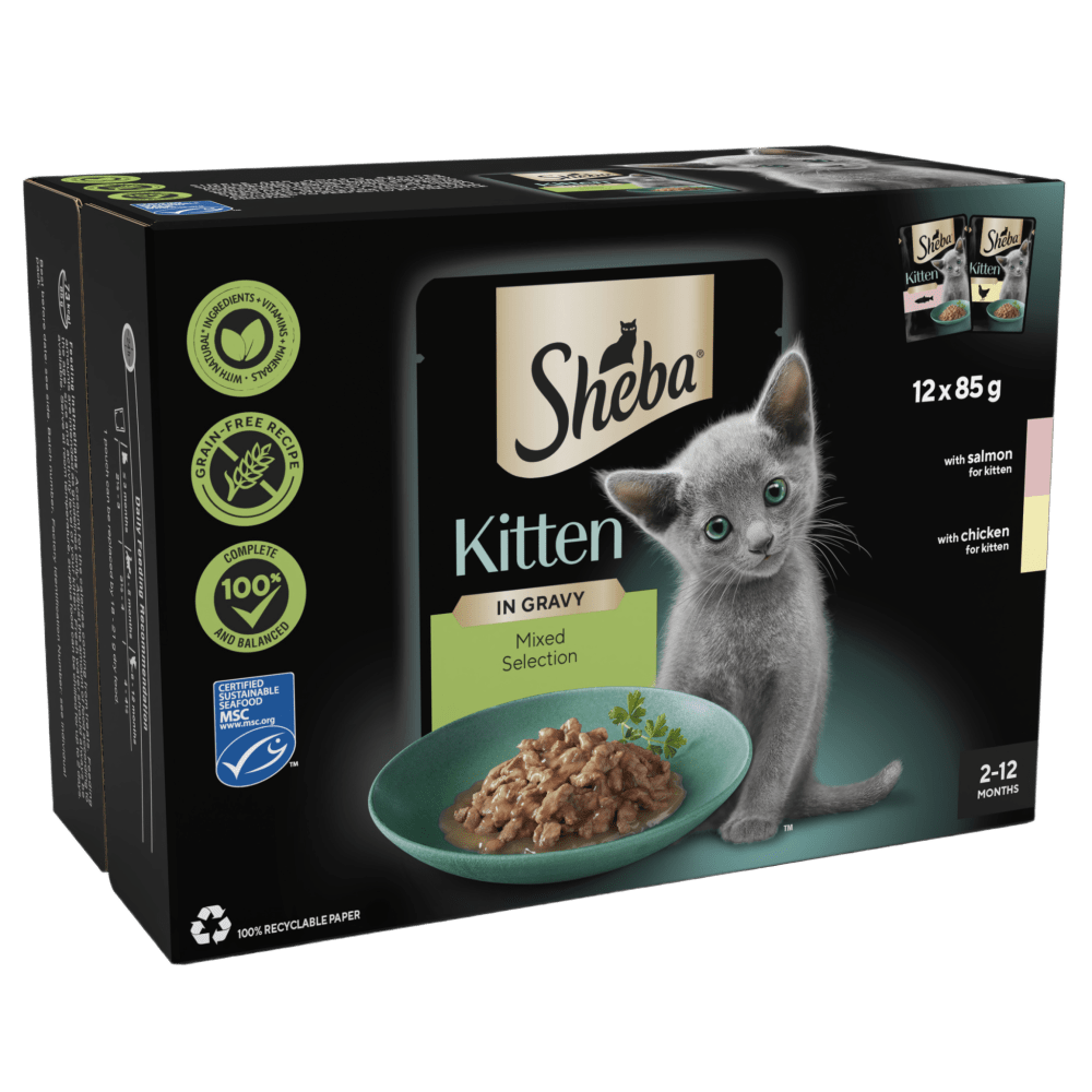 Sheba Sauce Collection Kitten Mixed Gravy 40x85g
