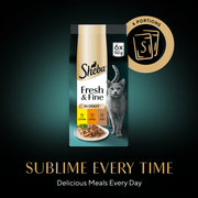 Sheba Fresh & Fine Pouches Chicken, Turkey & Duck Selection in Gravy