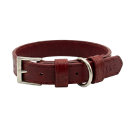 Ralph & Co Oxblood Red Leather Dog Collar
