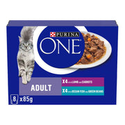 PURINA® ONE Mini Fillets Ocean Fish and Lamb Wet Cat Food