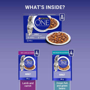 PURINA® ONE Mini Fillets Ocean Fish and Lamb Wet Cat Food
