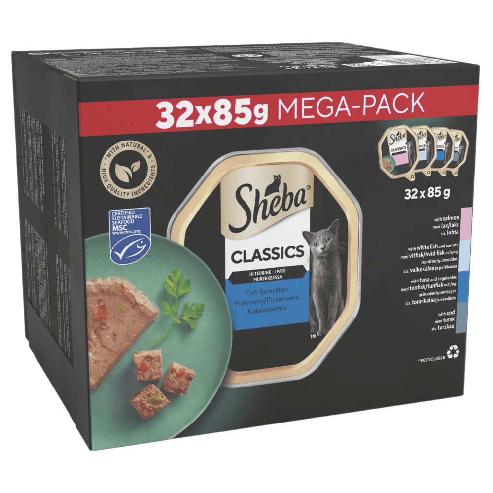 Sheba Classics Trays Ocean Collect Terrine 32x85g