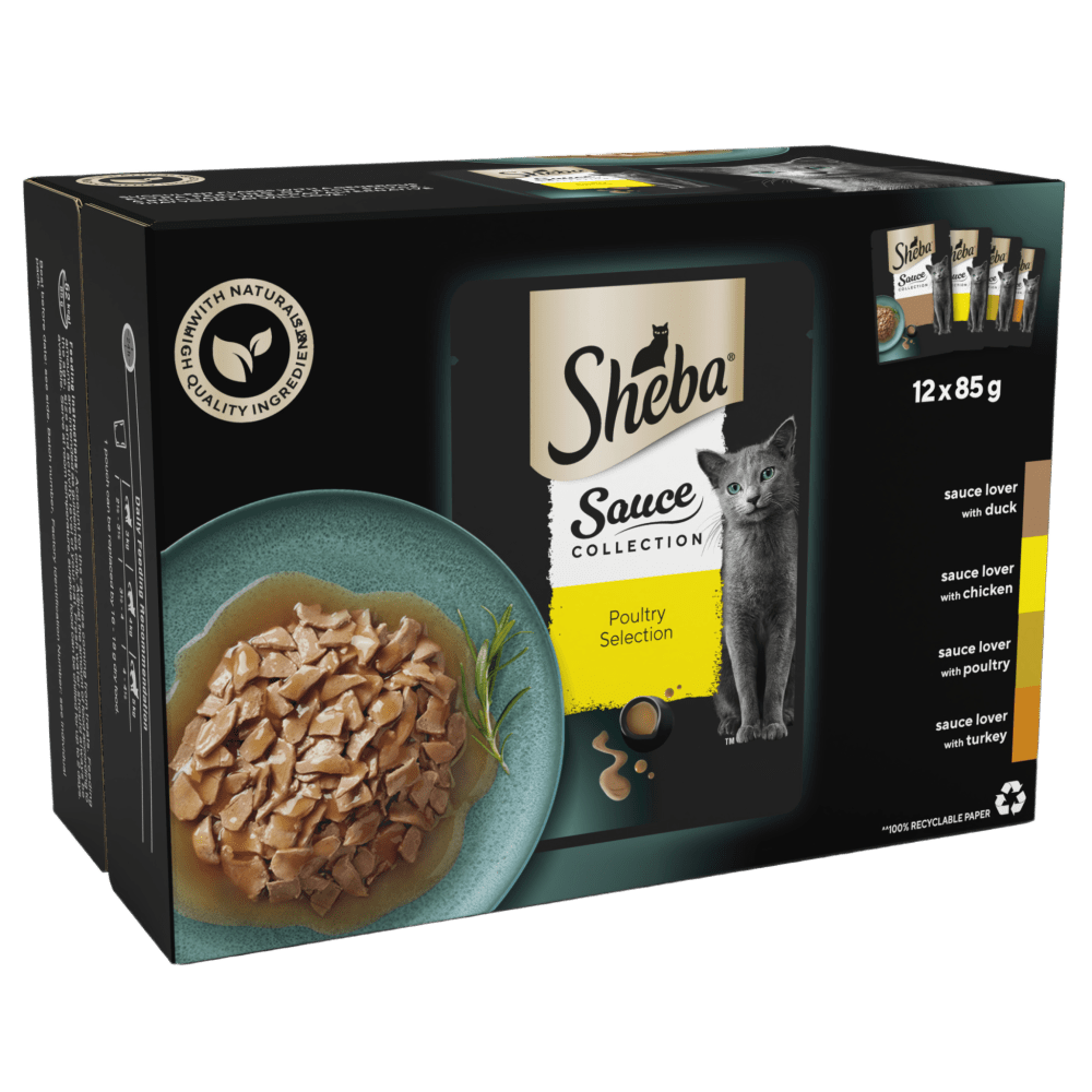 Sheba Sauce Collection Poultry in Gravy 48x85g