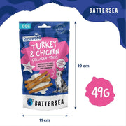 Rosewood x Battersea Turkey Collagen Dog Treats 50g