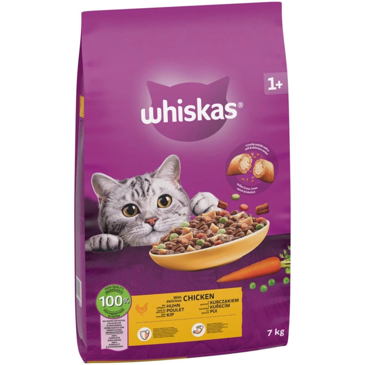 Whiskas 1+ Complete Chicken Dry Food