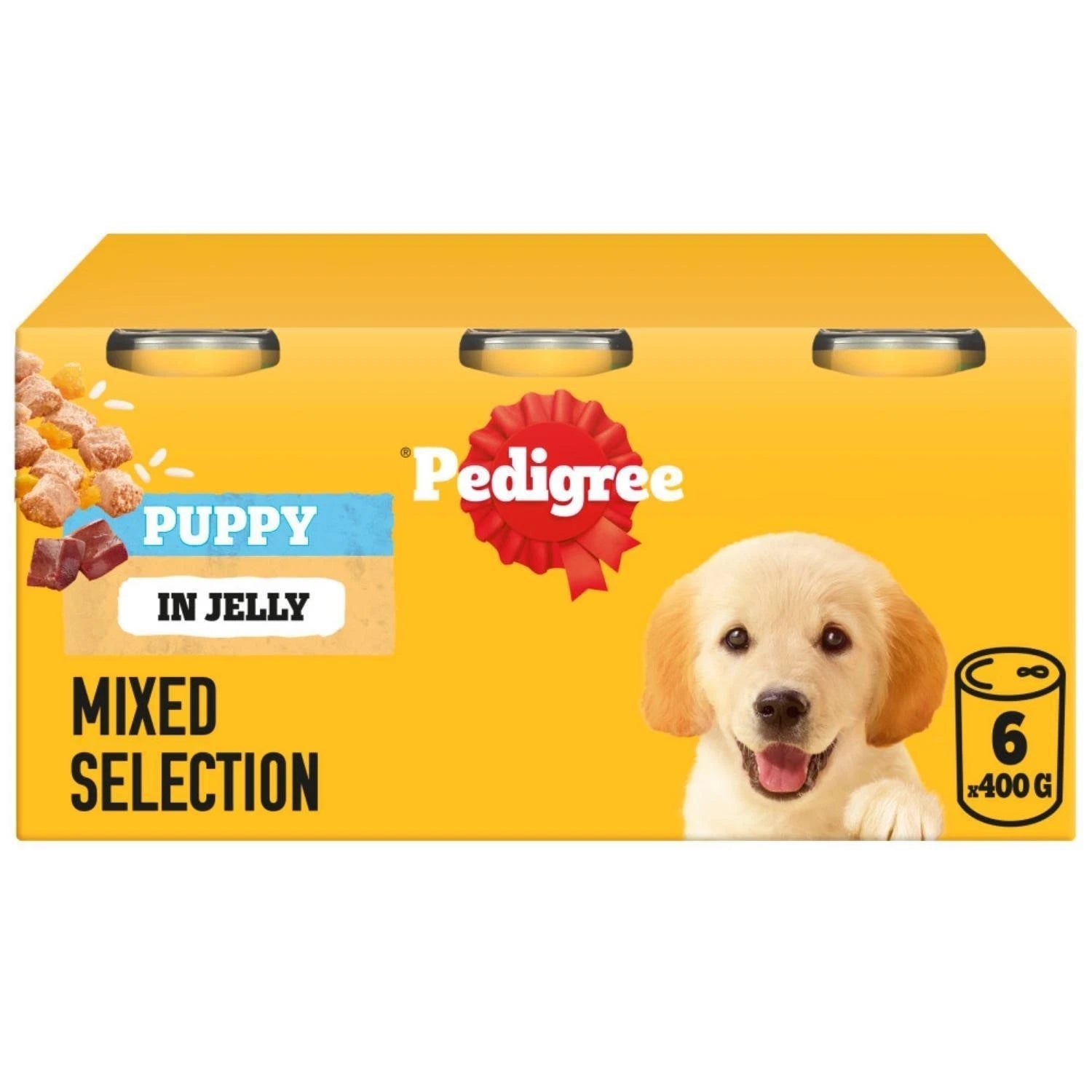 Pedigree Puppy Food in Jelly Tin 24x400g