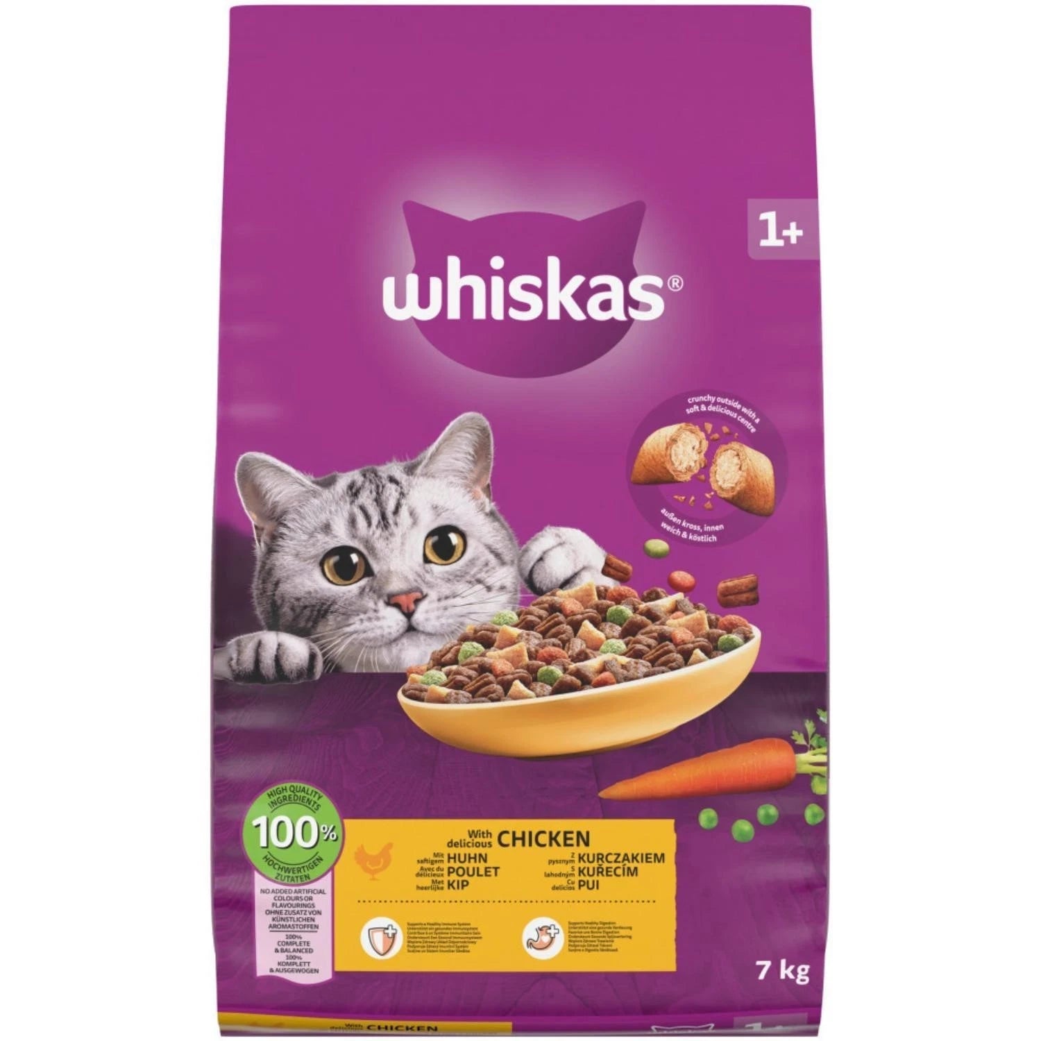 Whiskas 1+ Complete Chicken Dry Food