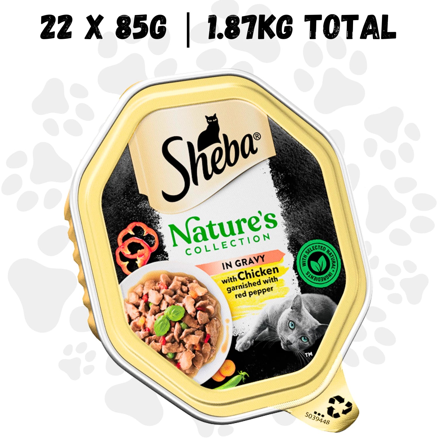 Sheba Natures Collect Tray Chicken & Red Pepper 22x85g