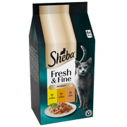 Sheba Fresh & Fine Pouches Chicken, Turkey & Duck Selection in Gravy