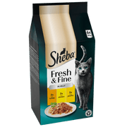 Sheba Fresh & Fine Pouches Poultry Collection in Gravy 50x50g