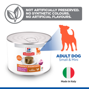 Hill's Science Plan Perfect Digestion Adult Small & Mini Dog Turkey Mousse 12 x 200g