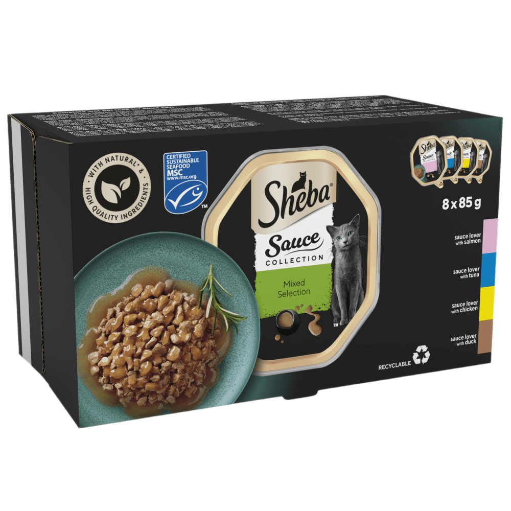 Sheba Sauce Collection Trays Mixed 32x85g